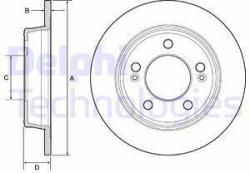 DELPHI Disc frana DELPHI BG4559C (BG4559C) - automobilus
