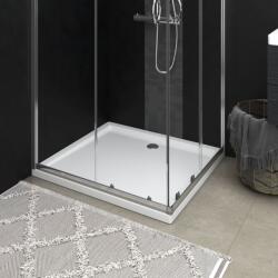 vidaXL Cădiță de duș dreptunghiulară din ABS, alb, 80x90 cm (148908) - vidaxl