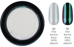 Crystalnails ChroMirror króm pigmentpor - Fine Aurora Aqua