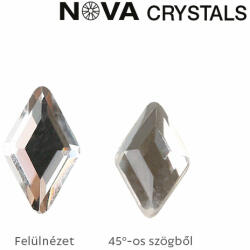 Crystalnails NOVA Crystal Gems Formakő - 3x5mm rombusz (crystal)