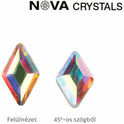 Crystalnails NOVA Crystal Gems Formakő - 3x5mm rombusz (crystal AB)