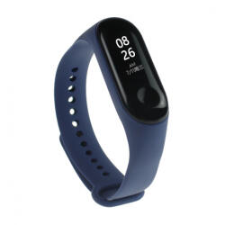 BSTRAP Silicone curea pentru Xiaomi Mi Band 3/4, dark blue (SXI006C03)