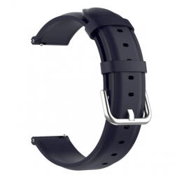 BSTRAP Leather Lux curea pentru Xiaomi Amazfit Bip, navy blue (SSG015C0505)