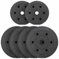 MAXXIVA Súlytárcsa szett 6 db 25 kg cement fekete (ZFF38003_SL1) Súlytárcsa
