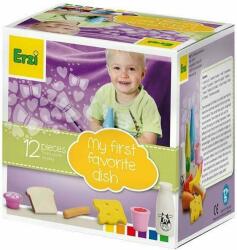 Erzi Set 12 alimente din lemn Mancarea mea favorita, 1 ani+, Erzi (EZ28023) - babyneeds