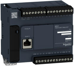 Schneider Electric Schneider TM221C24R Modicon M221 gépvezérlő PLC, 24 I/O, relé kimenet, RS232/RS485, 100. . . 230 VAC (TM221C24R)