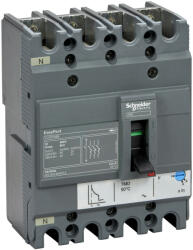 Schneider Electric Schneider LV510955 EasyPact CVS100BS 4P 25kA komplett megszakító TM50D 4P3D kioldóval (LV510955)