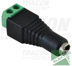 TRACON LSZJF55 Jack/csavaros csatlakozó hüvely LED szerelésekhez 5, 5 mm (LSZJF55)