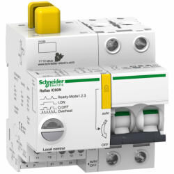 Schneider Electric Schneider A9C63225 ACTI9 Reflex iC60N beépített megszakító vezérlés, 2P, D, 25A (A9C63225)