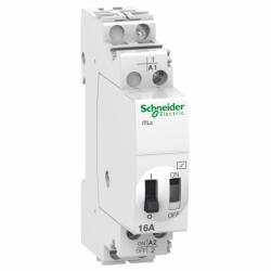 Schneider Electric Schneider A9C33811 ACTI9 iTLc impulzusrelé, központi vezérlési funkcióval, 1P, 16A, 230-240VAC (A9C33811)