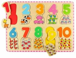 Bigjigs Toys Puzzle - numere si culori - shop-doa