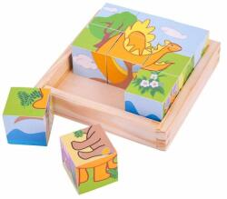 Bigjigs Toys Puzzle cubic - dinozauri - shop-doa