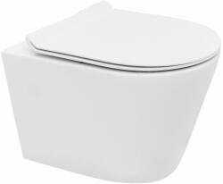 Rea Set vas wc suspendat Rea Tomas rimless capac softclose (5902557329618)