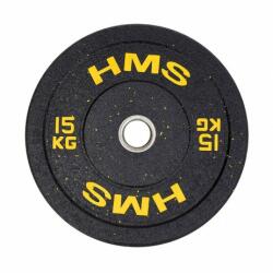 HMS Гумен диск с тегло 15 кг/ 51 мм hms htbr15 - жълт