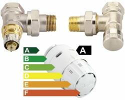 Danfoss Set Termostatic Danfoss RAS-C2: Robinet Tur, Retur și Cap Termostat | Termix (013G5183)