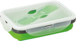 EVERESTUS Caserola ermetica retractabila, 21MAR1250, 640 ml, Everestus, 170x110x66 mm, Silicon, Polipropilena, Verde (EVE07-93847-119)