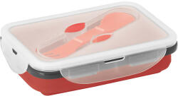EVERESTUS Caserola ermetica retractabila, 21MAR1249, 640 ml, Everestus, 170x110x66 mm, Silicon, Polipropilena, Rosu (EVE07-93847-105)
