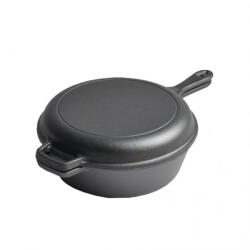 IKS Cratita si tigaie fonta 2in1 cu maner 27cm (14792)