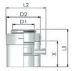 Tricox PPs/Alu kondenzátum leválasztó 80/125 mm (PAKL60C) - hideget