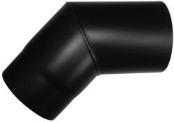 Dunaterm Fekete füstcső 160 mm 45° ÍV (FF160-45IV) - hideget