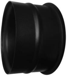 Dunaterm Fekete füstcső 120 mm Hüvely (FF120-HUV) - hideget