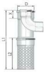 Tricox PPs/Alu kültéri T-idom 80/125mm levegő kosárral (PAKT60) - hideget