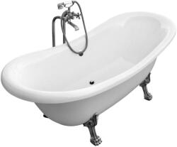 Besco Amelia 190x77 cm fehér/króm (WKA-190W+CH)