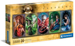 Clementoni Panoráma puzzle - Anne Stokes - Sárkány barátság 1000 db-os (39598)