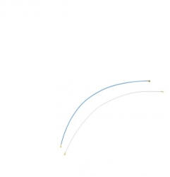Samsung A525, A526 Galaxy A52 (4G és 5G) antenna kábel (2 db-os szett) gyári
