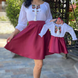 Ie Traditionala Kids Rochita stilizata cu motive traditionale Vladuta
