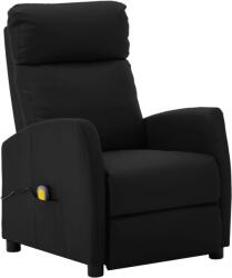 vidaXL Fotoliu de masaj electric, negru, piele ecologică (3073663)