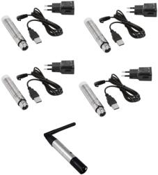 EUROLITE Set QuickDMX 1x transmitter + 4x AKKU receiver (20000901) - showtechpro