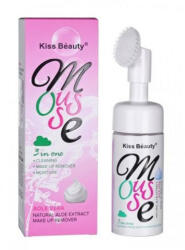 Kiss Beauty Demachiant cu dispozitiv de curatare, Kiss Beauty, Spuma curatare, Aloe Vera, 150 ml