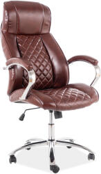 SIGNAL MEBLE Irodai szék Q-557 barna eco bőr