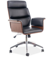 SIGNAL MEBLE Irodai szék OREGON fekete eco bőr