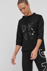 DKNY Bluză femei, culoarea negru, cu imprimeu 9BY8-BLD0N6_99X