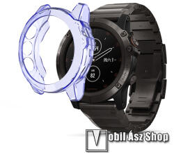  Garmin Fenix 5, 5 Sapphire, Okosóra szilikontok, Áttetsző Kék