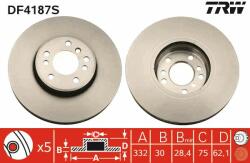 TRW Disc frana TRW SINGLE DF4187S (DF4187S)