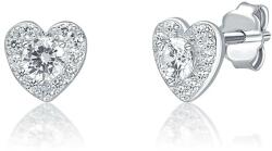 Silver Style argint cercei inimă cu zircons
