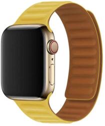 Viljar Leather Link Apple Watch bőrszíj sárga 38/40/41 MM