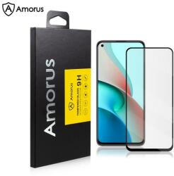 Temp-glass63127486 Xiaomi Mi 11 Lite 4G teljes lefedettséget biztosító karcálló, ütésálló kijelzővédő üvegfólia fekete kerettel, tempered glass, törlőkendővel (Temp-glass63127486)