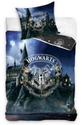  Harry Potter ágyneműhuzat, 140x200 + 70x90 cm, Hogwarts Blue