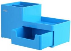 Deli Suport birou 3 compartimente+sertar bleu