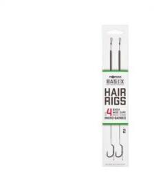 Korda Montura Korda Basix Hair Rigs Wide Gape, Nr. 6, 18lbs, 2buc/plic (A.KBX015)