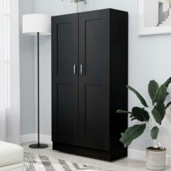 vidaXL Bibliotecă, negru, 82, 5 x 30, 5 x 150 cm, PAL (802724) Biblioteca