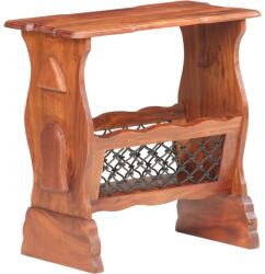 vidaXL Raft pentru reviste, 50x30x53 cm, lemn masiv de acacia (323400) Raft