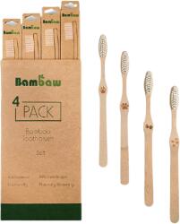 Bambaw Bambusz fogkefe - puha - 4 db
