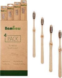 Bambaw Bambusz fogkefe - közepes - 4 db