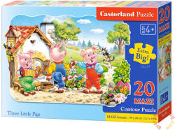 Castorland A három kismalac 20 db-os (C-02184)