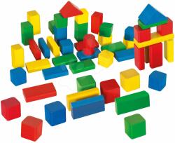 Eichhorn Fakockák Coloured Wooden Blocks Eichhorn színesek 50 db különböző formákban 25 mm magas 12 hó-tól (EH50161)